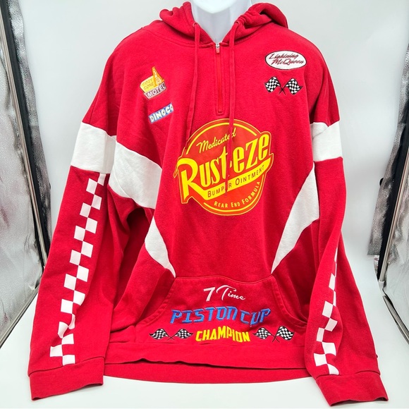 Rust-eze Red Hoodie Sweatshirt - Picture 1 of 15